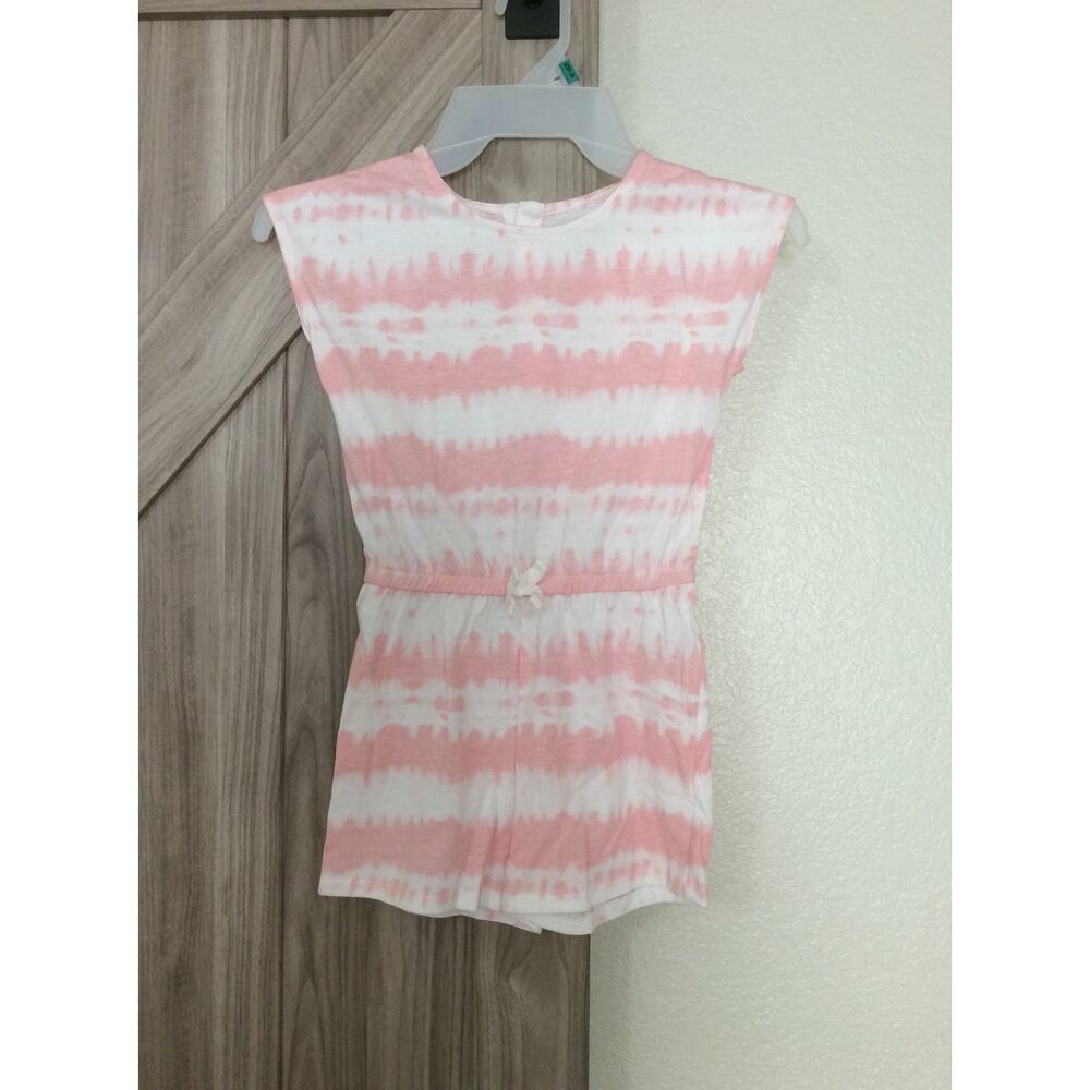 NWT  Joe fresh girls pink tie-dye shorts romper